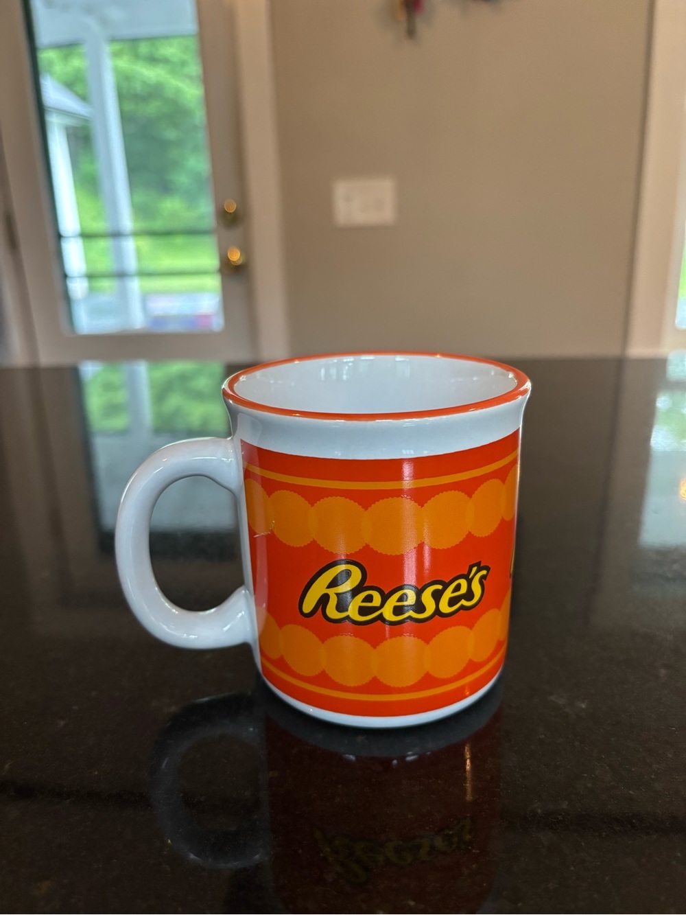 Orange Pattern Ceramic Mug - Picture 2 of 2